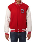 MLB St. Louis Cardinals Red Varsity Jacket
