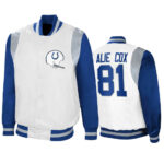 Mo Alie-Cox Indianapolis Colts White Royal Satin Jacket