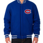 Montreal Canadiens NHL Royal Blue Wool Jacket