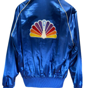 NBC Sports East West Enterprises Peacock Satin Jacket