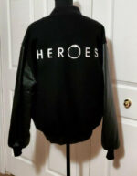 NBC Sports Heroes Black Varsity Jacket