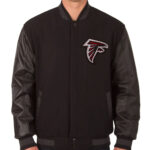 NFL Atlanta Falcons Black Varsity Jacket