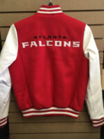 NFL Atlanta Falcons Red And White Varsity Jacket