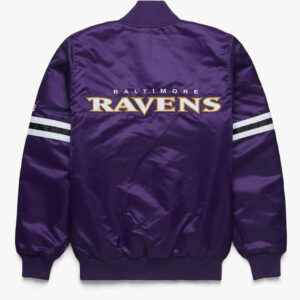NFL Baltimore Ravens Purple Satin Jacket