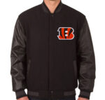 NFL Black Cincinnati Bengals Varsity Jacket