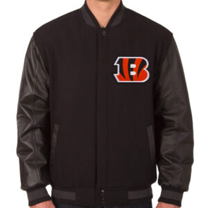 NFL Black Cincinnati Bengals Varsity Jacket