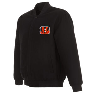 NFL Black Cincinnati Bengals Wool Jacket
