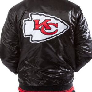 NFL Black Kansas City Chiefs Satin Jacket