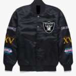 NFL Black Las Vegas Raiders Satin Jacket
