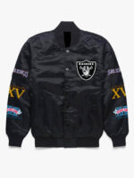 NFL Black Las Vegas Raiders Satin Jacket