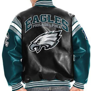 NFL Black Philadelphia Eagles Leather Jacket