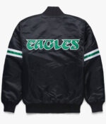 NFL Black Philadelphia Eagles Satin Jacket