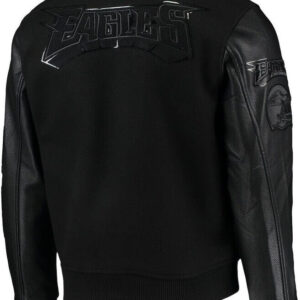 NFL Black Philadelphia Eagles Varsity Jacket
