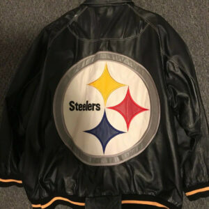 NFL Black Pittsburgh Steelers Leather Jacket