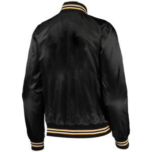 NFL Black Pittsburgh Steelers Satin Jacket