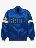 NFL Blue Los Angeles Rams Satin Jacket