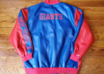 NFL Blue Red New York Giants Leather Jacket