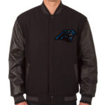 NFL Carolina Panthers Black Varsity Jacket