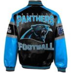 NFL Carolina Panthers Football Leather Jacket