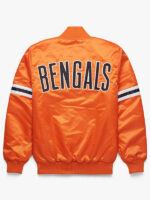 NFL Cincinnati Bengals Orange Satin Jacket