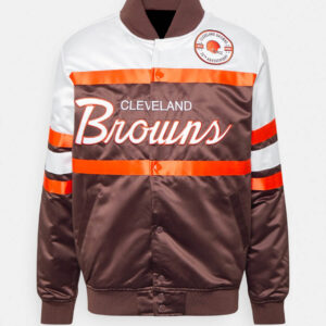 NFL Cleveland Browns 75th Anniversary Satin Jacket