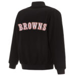 NFL Cleveland Browns Black Wool Jacket