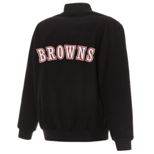 NFL Cleveland Browns Black Wool Jacket