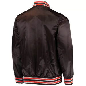 NFL Cleveland Browns Brown Satin Jacket