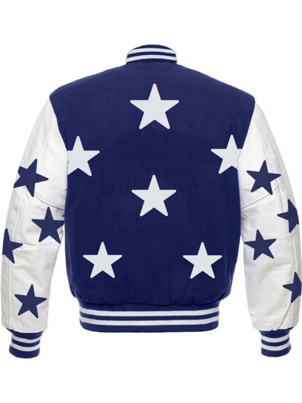 NFL Dallas Cowboys Royal Blue And White Varsity Jacket