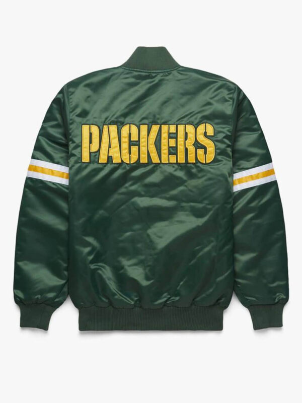 NFL Green Bay Packers Green Satin Jacket