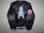 NFL Houston Oilers Black Satin Jacket
