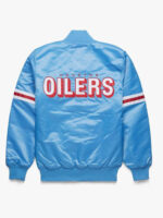 NFL Houston Oilers Light Blue Satin Jacket