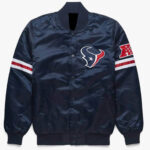 NFL Houston Texans Navy Satin Jacket