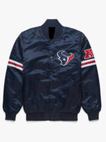 NFL Houston Texans Navy Satin Jacket