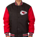 NFL Kansas City Chiefs Black And Red Textile Jacket