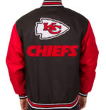 NFL Kansas City Chiefs Black And Red Textile Jacket
