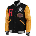 NFL Las Vegas Raiders Black And Gold Varsity Jacket