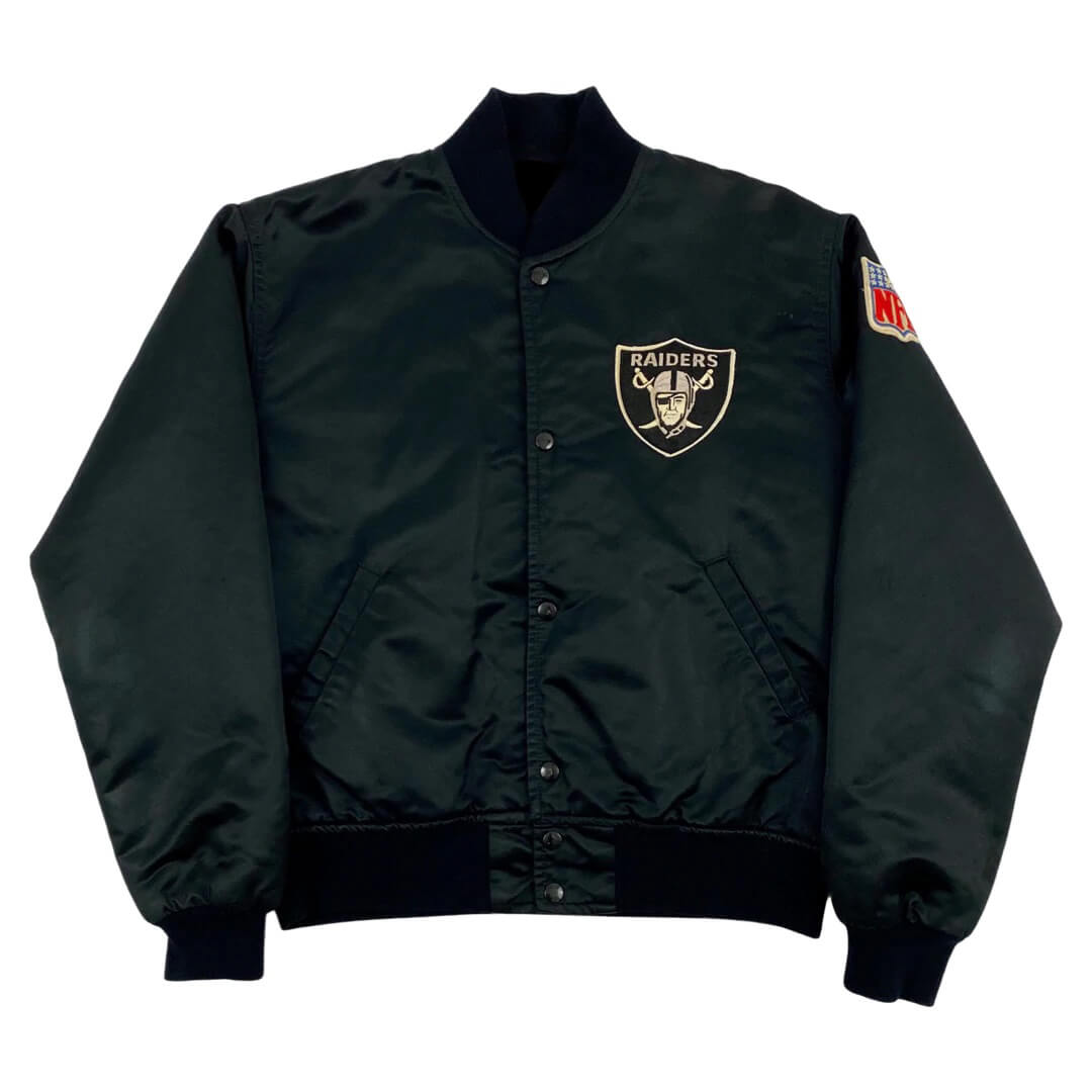 NFL Las Vegas Raiders Black Satin Jacket (1) NFL Las Vegas Raiders Black Satin Jacket