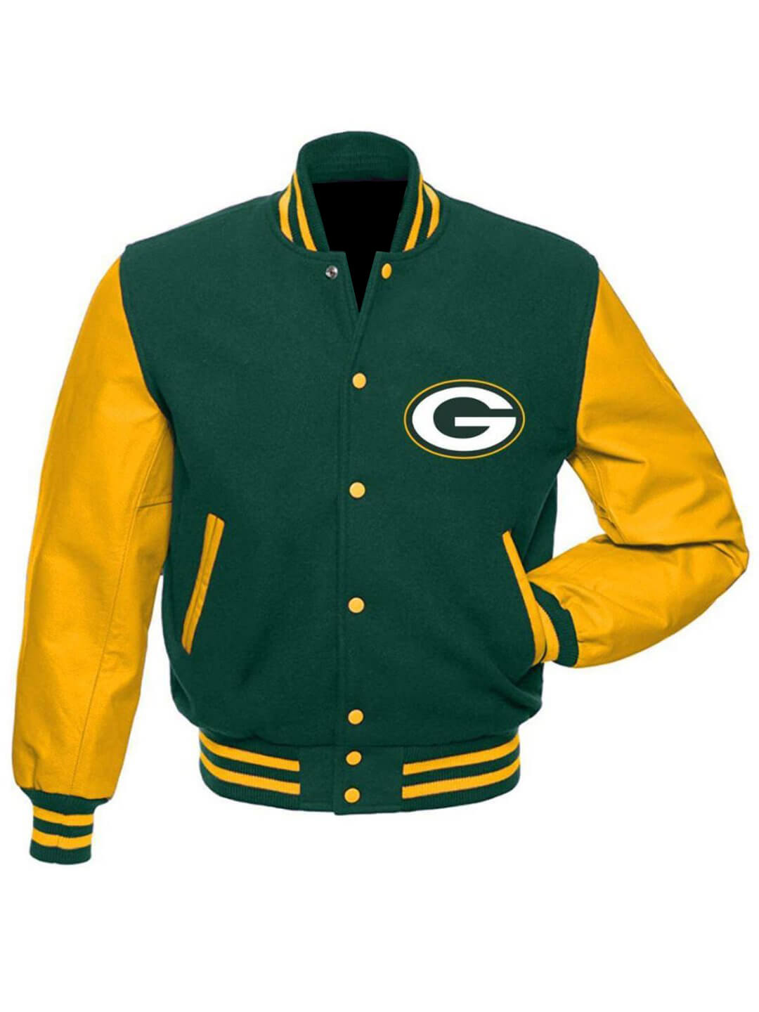 Green Bay Packers Varsity Jacket - NFL Letterman Jacket XL