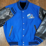 NFL New York Giants Blue And Black Varsity Jacket