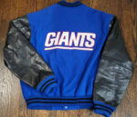 NFL New York Giants Blue And Black Varsity Jacket
