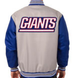 NFL New York Giants Gray And Blue Textile Jacket