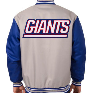NFL New York Giants Gray And Blue Textile Jacket