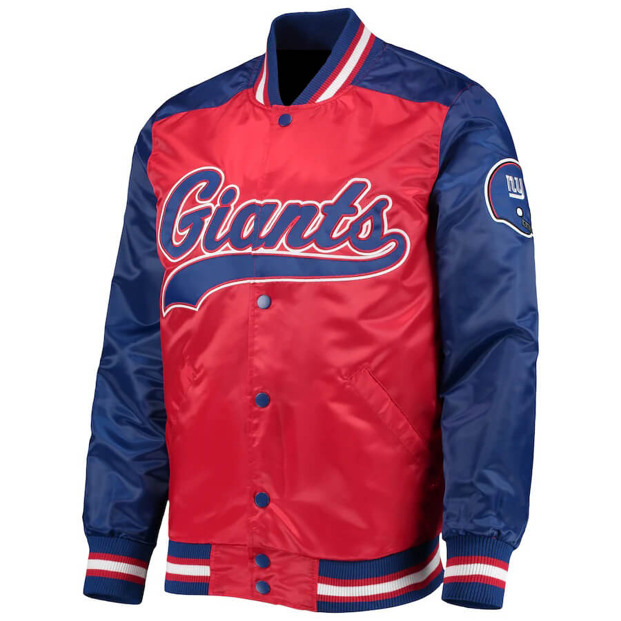 red new york giants jacket