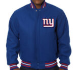 NFL New York Giants Royal Blue Wool Jacket