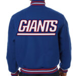 NFL New York Giants Royal Blue Wool Jacket