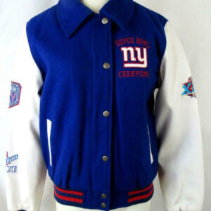 NFL New York Giants Super Bowl Champions Varsity Jacket