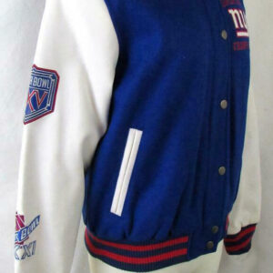 NFL New York Giants Super Bowl Champions Varsity Jacket