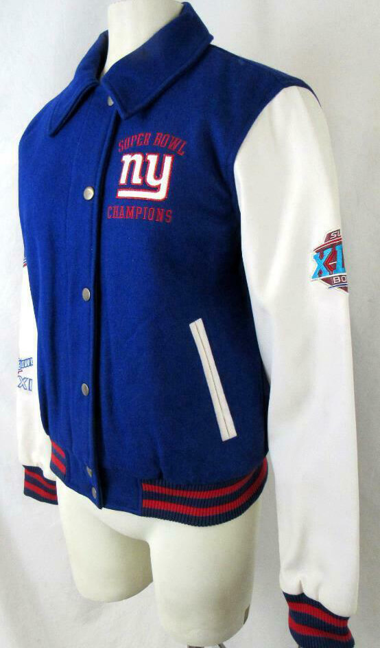 NFL New York Giants Super Bowl Champions Varsity Jacket - Maker of