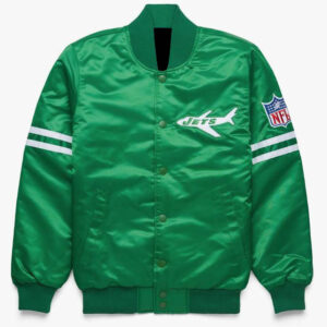 NFL New York Jets Green Satin Jacket